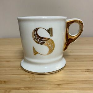 Anthropologie “S” Monogram Mug